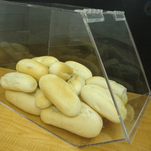 Displays2buy 10&quot;w Bulk Bread Storage Acrylic Display case Bakery Pastry Cookies Bagel CUPCAKE