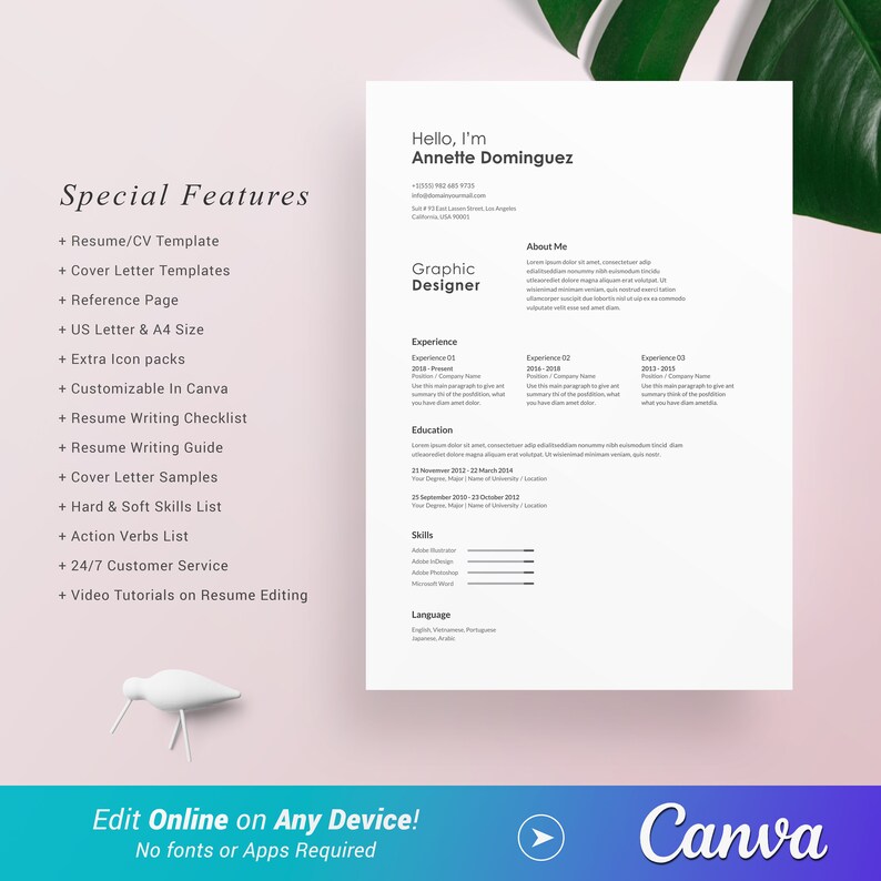 Minimalist Resume CV Template - Il 794xN.5351093749 N8mi 