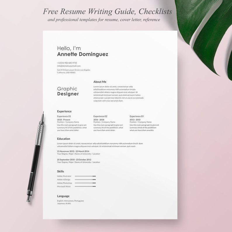 Minimalist Resume CV Template - Il 794xN.5302913762 Td7z 