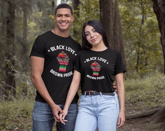 Black Love T Shirt Etsy