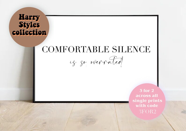 Harry Styles From the Dining Table Lyrics Quote Wall Art Print Etsy