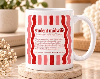 Student Midwife Mug, Midwifery Student Gift, Future Midwife Gift, Student Midwife Graduation Mug, Midwife in Training Gift, Midwifery Gift