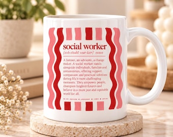 Social Worker Mug, Social Worker Definition Mug, Social Work Gift, Caseworker Gift, Social Worker Graduation Gift, Thank You Gift
