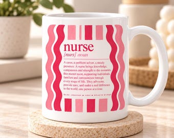 Nurse Mug, Nurse Definition Mug, Nursing Gift, Registered Nurse Gift, RN Graduation Gift, Nurse Appreciation Gift, Healthcare Worker Mug
