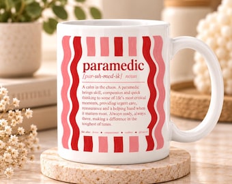 Paramedic Mug, Paramedic Definition Mug, Paramedic Gift, EMT Gift, Ambulance Crew Gift, First Responder Gift, Paramedic Graduation Gift