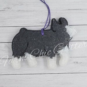 Car Freshener, Show pig, pig fresh smell, car air freshener,  Freshie, stock show life,  show hog, hog, Berk pig, pig, show livestock