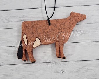 Ornament - Jersey Cattle Raw Wood Ornament - Jersey Cattle Raw Wood