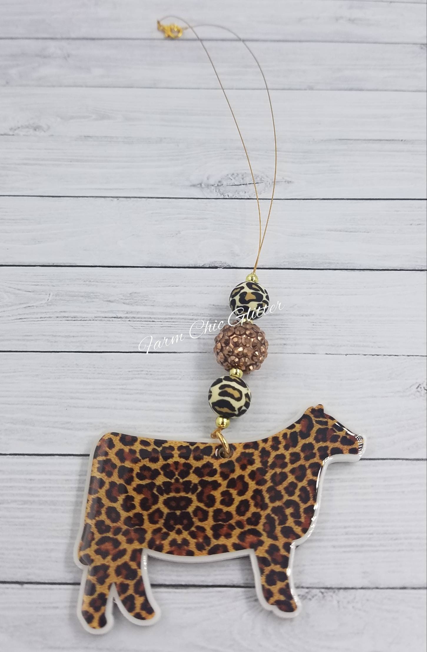 Show calf rearview mirror hanger car accessory mirror decor Etsy