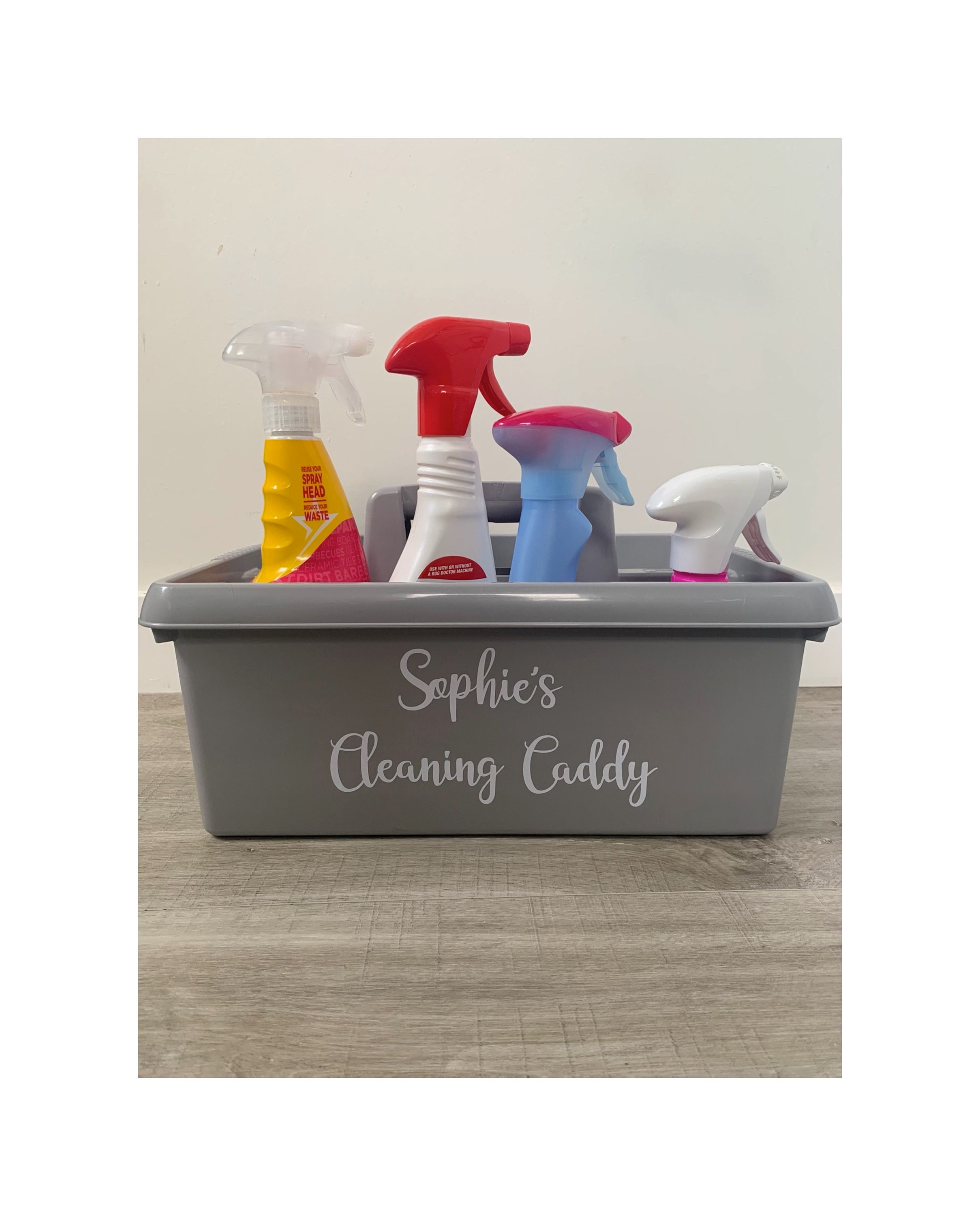 Personalised Cleaning Caddy Etsy