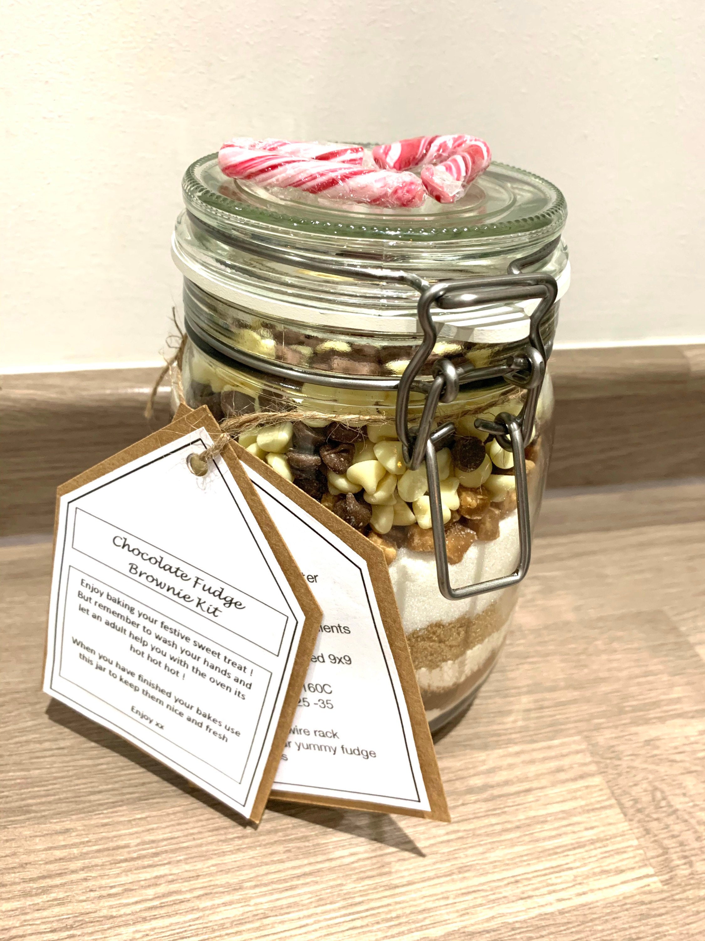 Chocolate Fudge Brownie Jar Kit Etsy