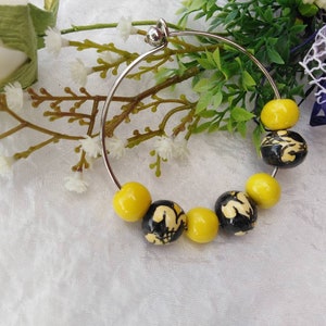 Sicilian ceramic bracelet, stainless steel rigid bracelet, women&#39;s bracelet, majolica bracelet,steel bracelet and ceramic beads,