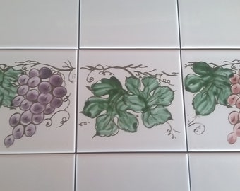 Sicilian tiles, 10x10 tiles, kitchen tiles, table tiles.