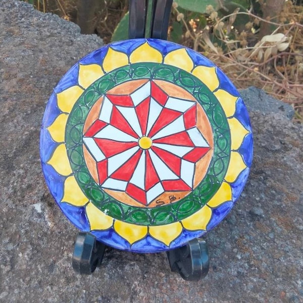 Round Ceramic Tiles Etsy