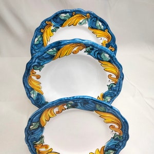 Set of dishes,Sicilian ceramic plates,ceramic plates set
