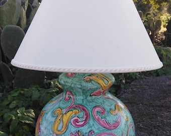 Vintage Psychedelic Lamp | 1970s Italian World Cup Design