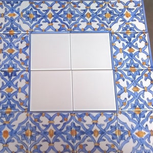 Peças 16 azulejos sicilianos 10x10 decorados à mão/ azulejos sicilianos tamanho 10x10 decorados à mão.