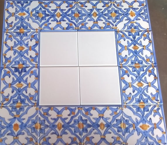 hostilidad cobija perecer Piezas 16 Azulejos sicilianos 10x10 decorados a mano/ Azulejos - Etsy México