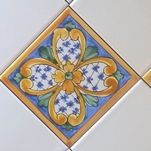 Ladrilhos 10x10, decorações sicilianas, azulejos artesanais, decorações de cozinha/ladrilhos 10x10, decorações sicilianas, azulejos artesanais, backsplashes,
