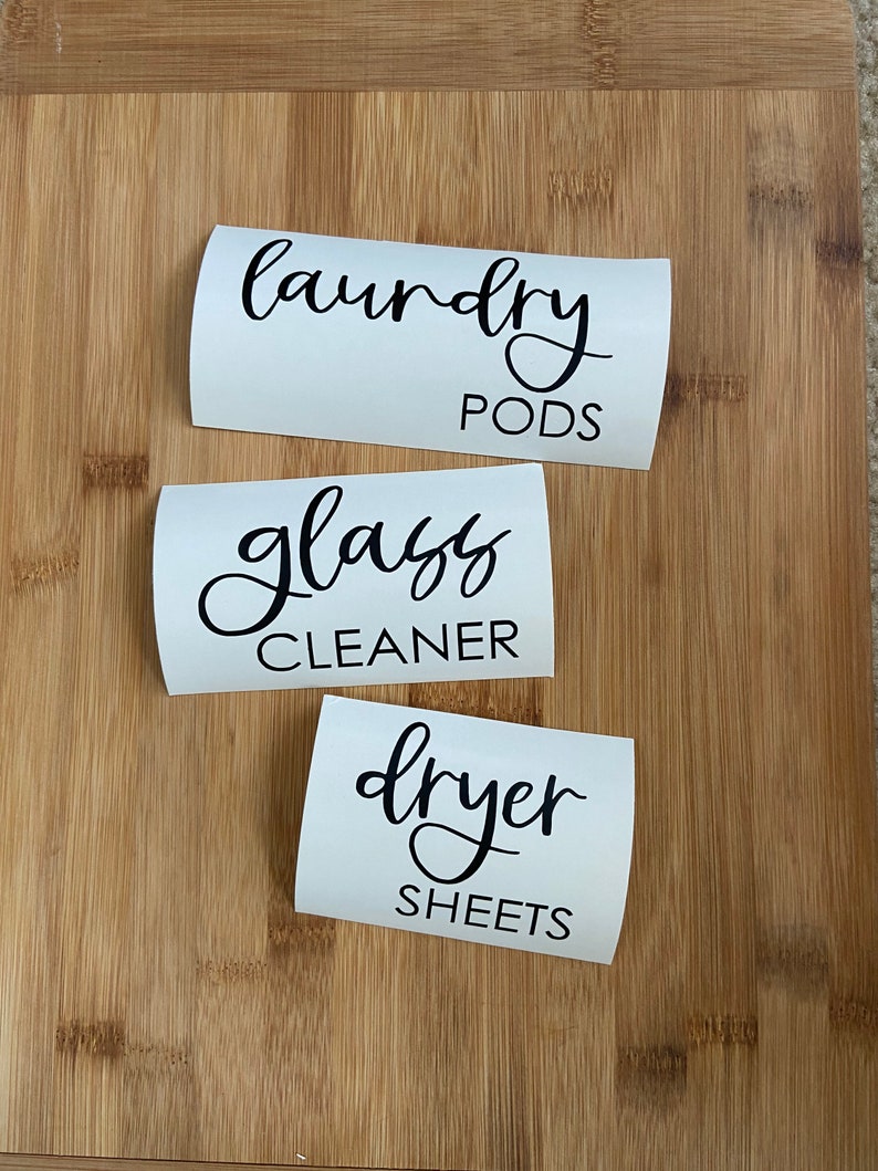 Laundry Label Decal Packs Custom Labels Bottle Label Etsy