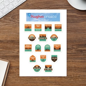 TN State Park Sticker Sheet