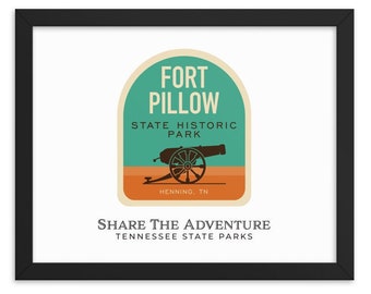 Fort Pillow Tennessee State Park Print Framed State Park Print TN State Park Print With Frame