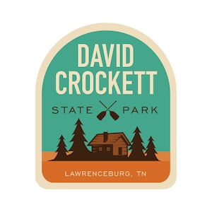 David Crockett State Park Sticker Tennessee State Park Sticker Tennessee State Park Decal Davey Crockett State Park Sticker Davy Crockett