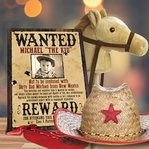 Custom Wanted Poster / Digital Download / Kids Party Wanted Poster / Western Wanted Poster / Adult Wanted Poster / Funny Wanted Poster image 2