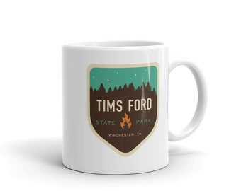 Tims Ford Tennessee State Park / Coffee Drink Ceramic Mug / Camping Fishing Hiking Outdoors Travel / Nashville Knoxville Chattanooga
