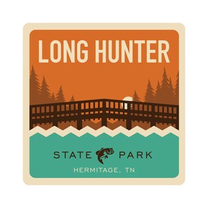 Long Hunter State Park Sticker Tennessee State Park Sticker Tennessee State Park Decal Camping Sticker Cabins Sticker RV Sticker RV Decal