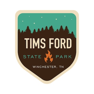 Tims Ford State Park Sticker Tennessee State Park Sticker Tennessee State Park Decal Camping Sticker Cabins Sticker RV Sticker RV Decal