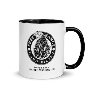 CUSTOM Coffee Mug / Free Range Coffee Mug / Free Range Chicken Coffee Mug / Farm Fresh Coffee Mug