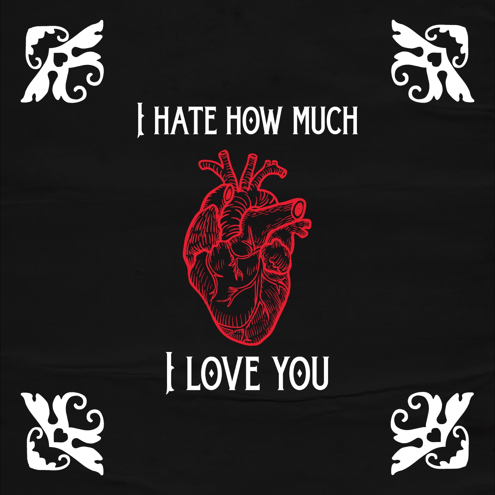 I Hate How Much I Love You Goth Anniversary and | Etsy