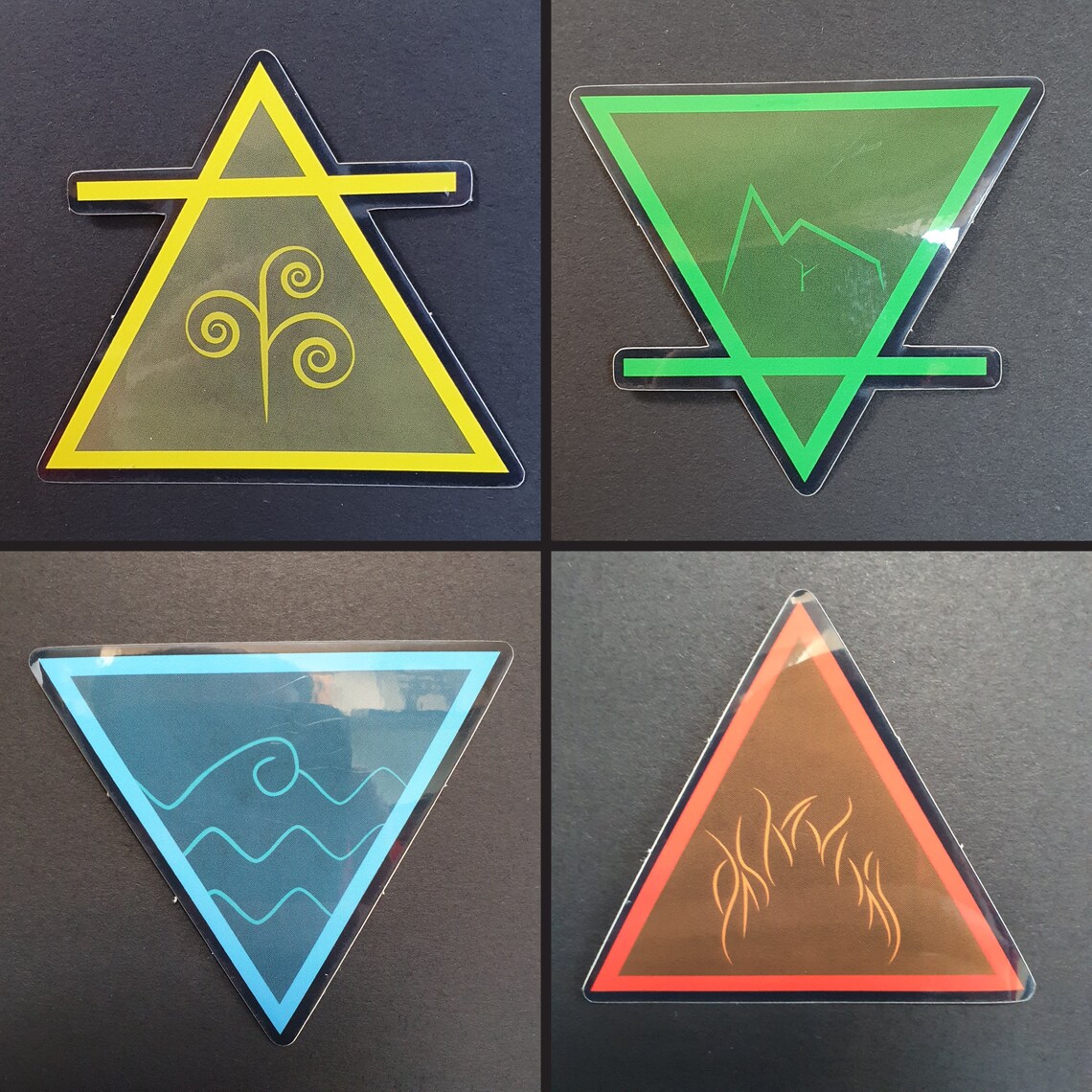 Alchemy Elemental Stickers Air Earth Water Fire Etsy