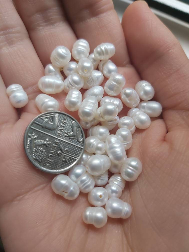 1 Strand Natural AAA Round White Cultured Freshwater Pearl Loose Beads 4-5mm for Jewelry Making ~ 14.5 Inch FPA-45 