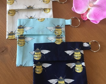 Carrier bag holder, Face Mask Holder, Headphone Pouch, Bag, Case, Bee Mask Holder,