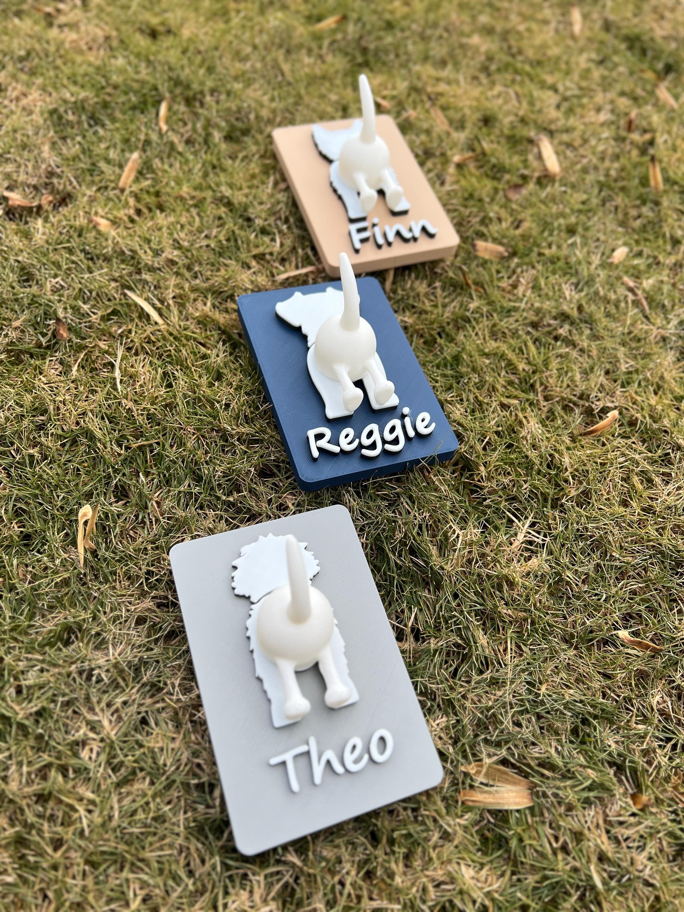 Personalized Dog Leash Holder, Leash Hook, Dog Butt Leash Holder For Wall, Gift for Dogs, Dog Hanging Sign