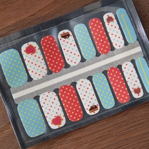 Nail Wraps 100% Nail Polish Stickers Nail Strips Nail Polish Strips Stick on Nail Polish Diner & Dessert