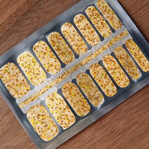 Nail Wraps 100% Nail Polish Stickers Nail Strips Nail Polish Strips Stick on Nail Polish I Love Gold