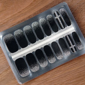 Nail Wraps 100% Nail Polish Stickers Nail Strips Nail Polish Strips Stick on Nail Polish Crushed Diamonds