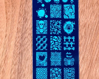 Nail Stamping Plates, Nail Stamp Template, Nail Art Designs, Stamping Plates, Nail Template