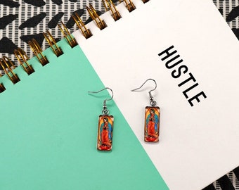 Virgin Mary Earrings, Jewelry, Earrings, Our Lady of Guadalupe