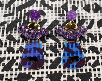 UFO Alien Earrings, Jewelry, Earrings, Dangle Earrings