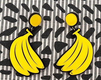 Banana Earrings, Jewelry, Earrings, Dangle Earrings
