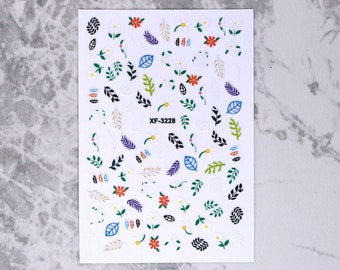 Nail Stickers Nail Art Stickers Nail Decals Leaf Nail Decals