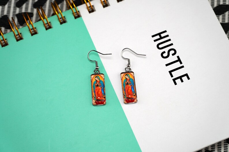 Jewelry Virgin Mary Earrings Our Lady of Guadalupe Earrings