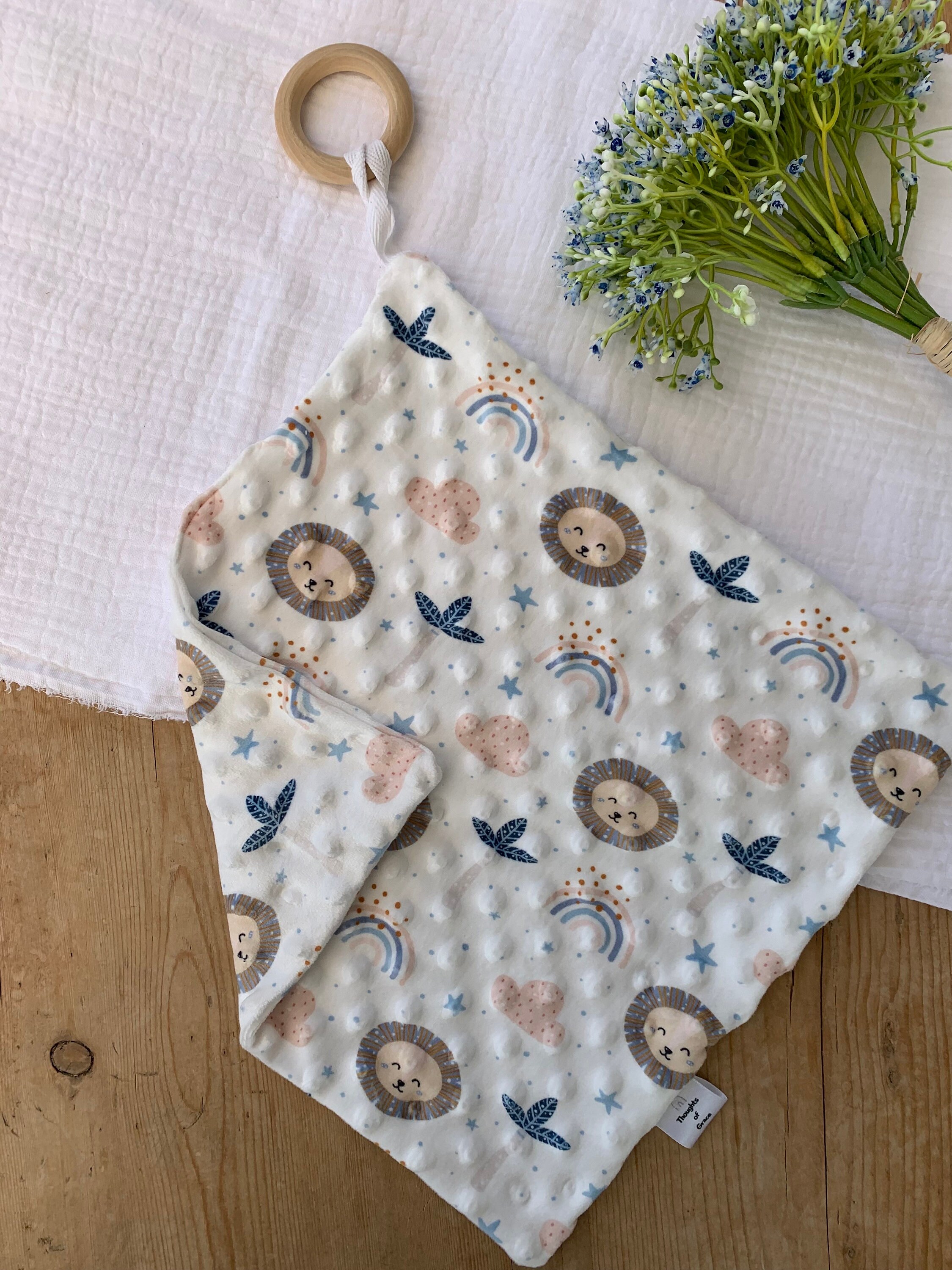 Baby Comforter/dummy Comforter/baby Lovey Blanket/baby Comfort Etsy UK