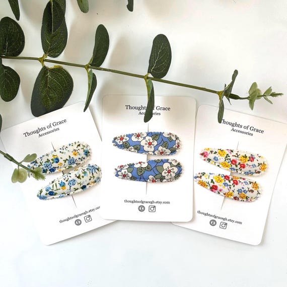Floral Snap Hair Clips: Women display picture 1