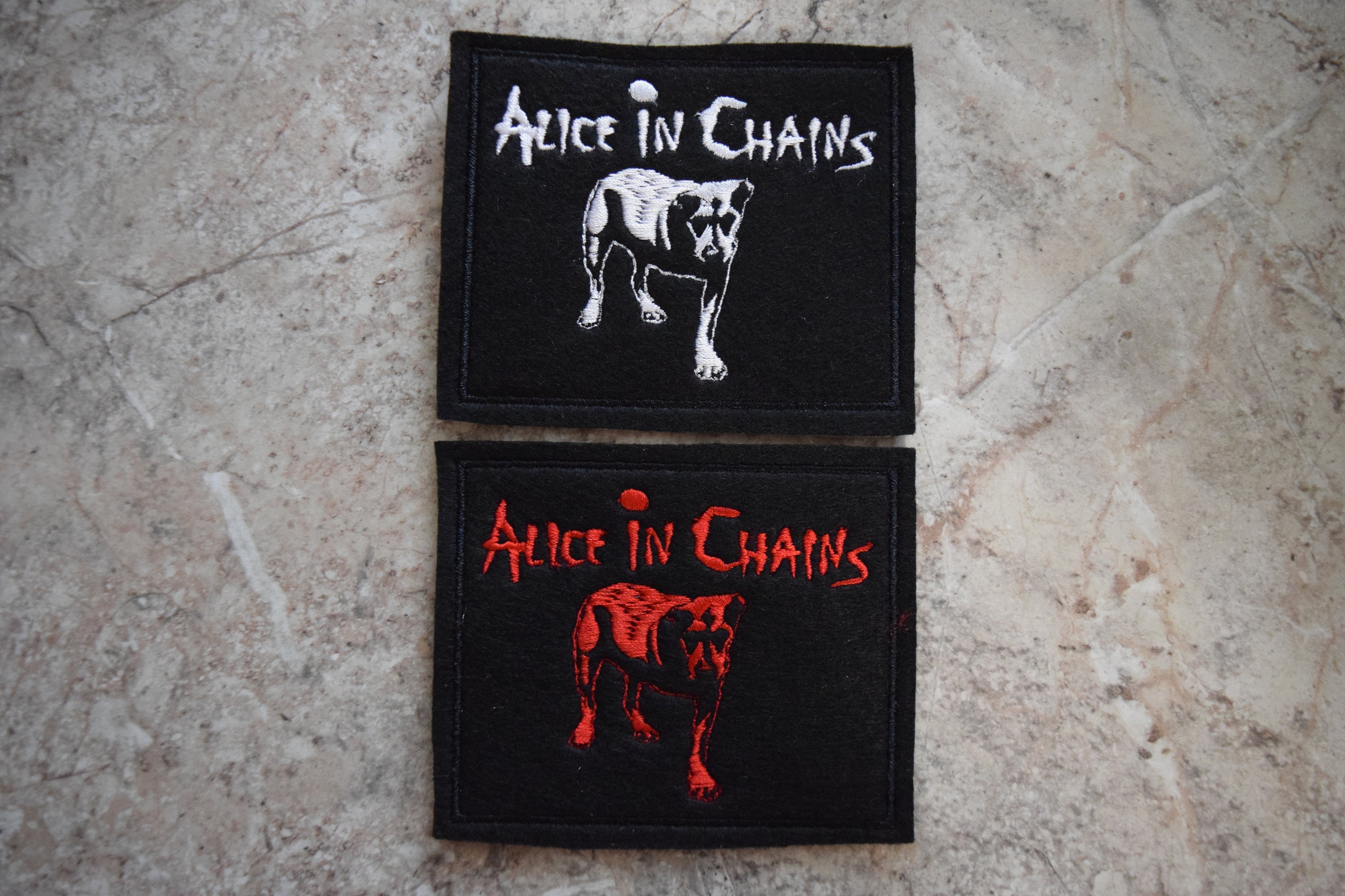 Alice in Chains patch Embroidered logo Heavy metal alternative Etsy