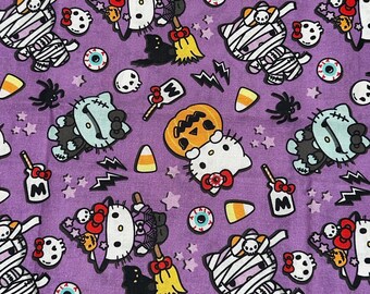 Halloween Hello Kitty Costume Pack Cotton Fabric fat quarter 18"x21"