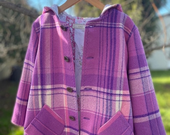 Upcycled wool jacket size 5 AU kids'